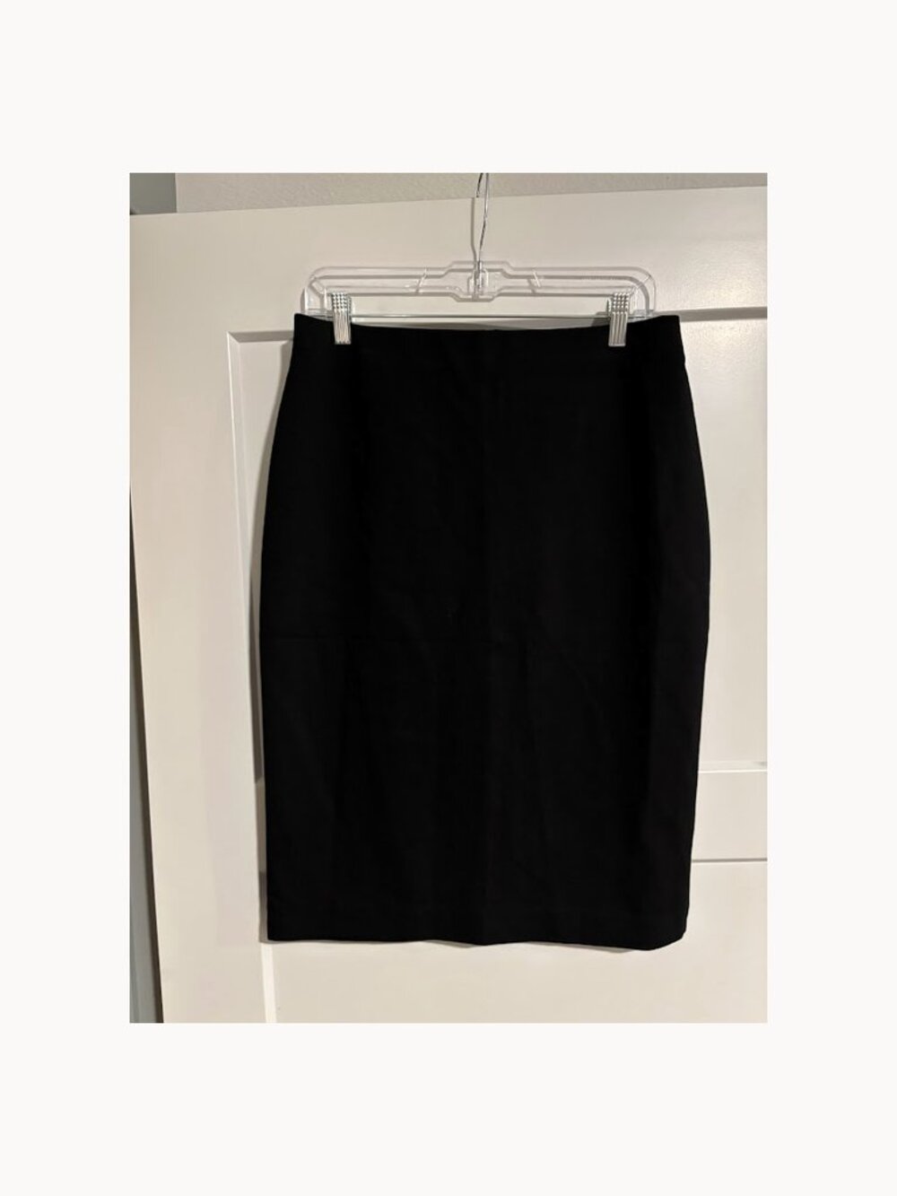 Nordstrom Rack Black Stretch Midi Pencil Skirt Size M NWOT